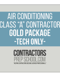 AIR CONDITIONING CLASS “A” CONTRACTOR GOLD PACKAGE – TECH ONLY