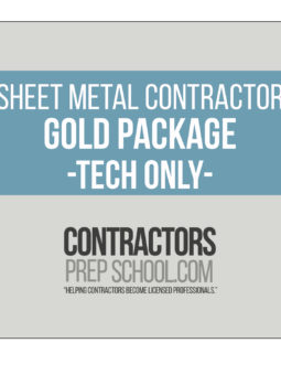 SHEET METAL CONTRACTOR GOLD PACKAGE – TECH ONLY
